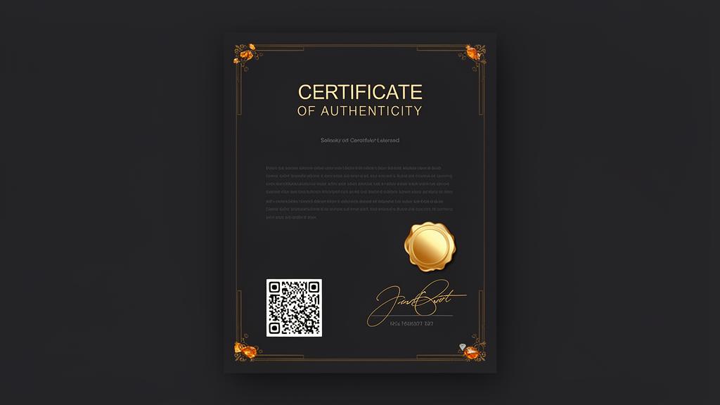 Certificat d'authenticité de tatouage avec QR code vérifiable